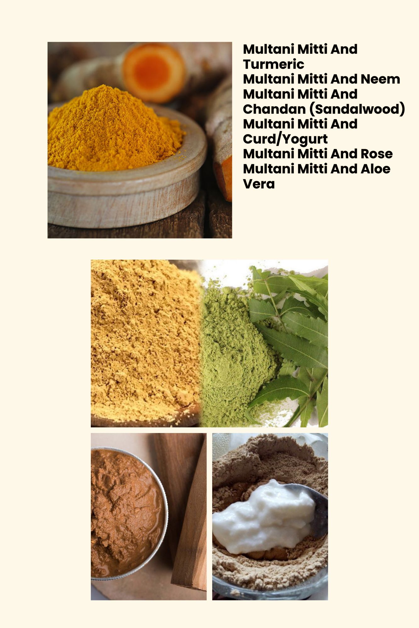 Multani Mitti Face Packs For Acne Treatment