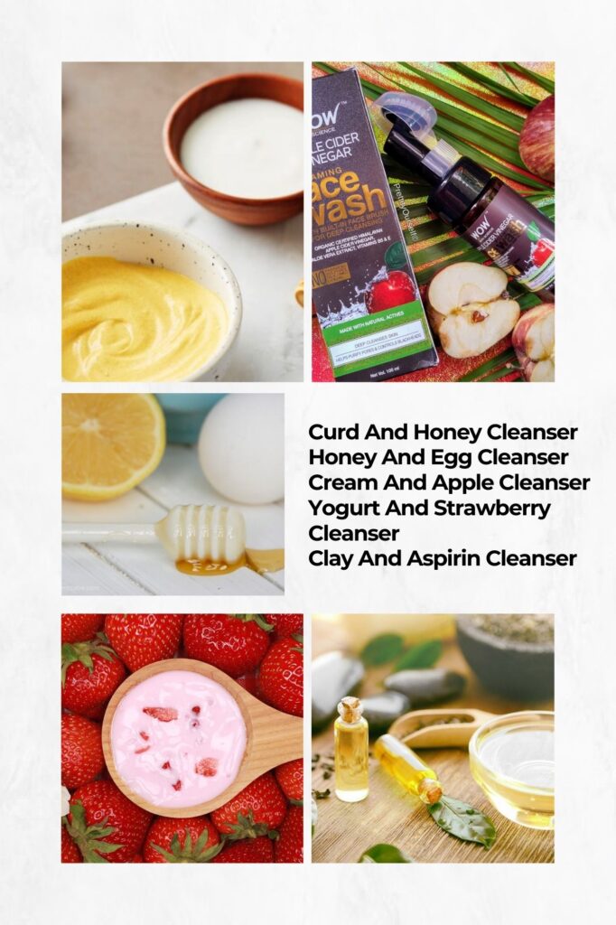 organic skin cleansers made from kitchen ingredients