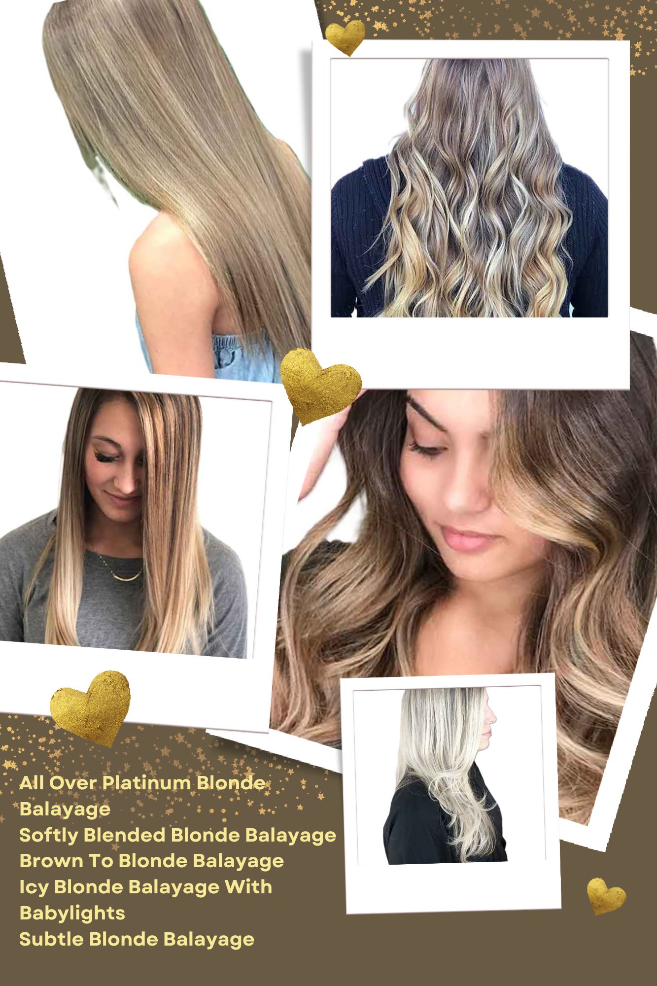 Beautiful Blonde Balayage Hair Colors