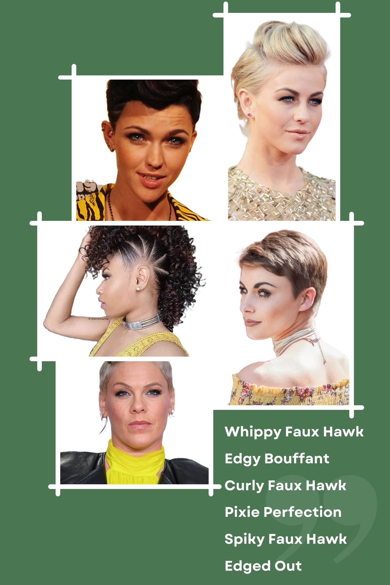 Stunning Faux Hawk Hairdos